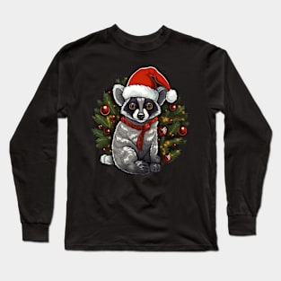 Lemur Christmas Long Sleeve T-Shirt